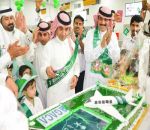 منسوبو مطار عرعر يحتفلون باليوم الوطني