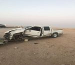 حادث تصادم على طريق جديدة عرعر